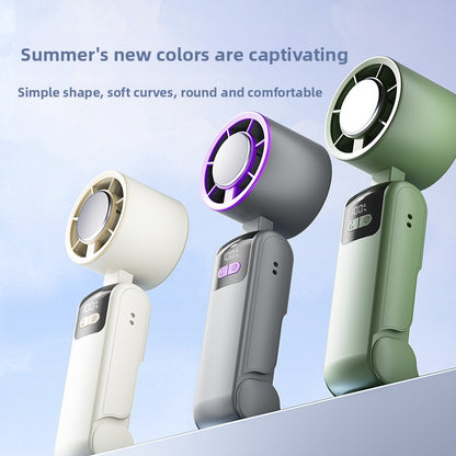Handheld Cooling Fan with Semiconductor Technology